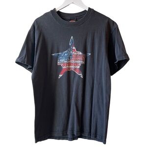 Vintage Harley Davidson Americana Double-sided American Flag / Fink's Ohio Tee
